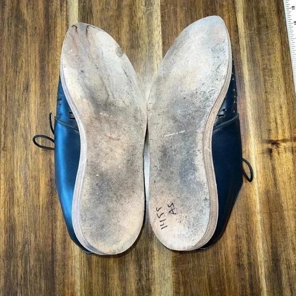 Marc Jacobs Handmade In Italy Leather Wood Perforated Shoe Size 11 - Picture 8 of 8